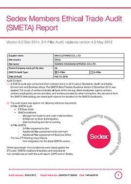 SGS Sedex Audit SGS Sedex Audit